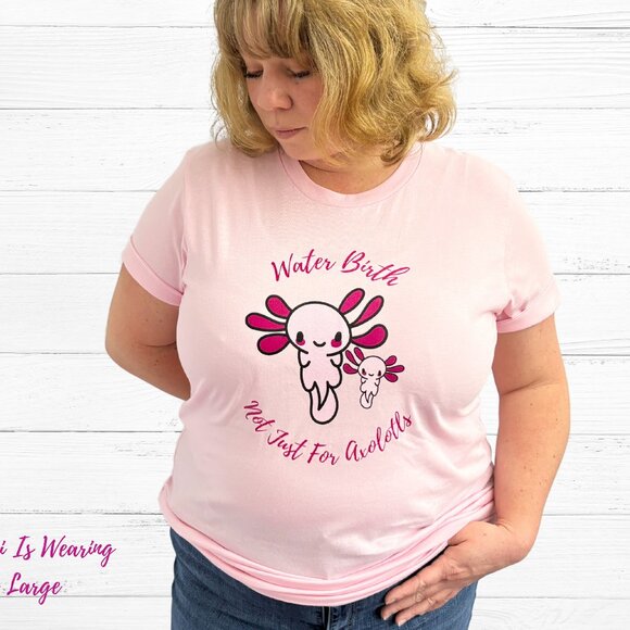 SAMPLE SALE - Axolotl Water Birth T-Shirt - Picture 1 of 6